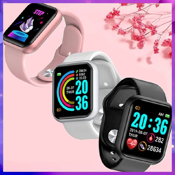 Kids Bluetooth Smart Watch Sports Smart Watch Waterproof Fitness SmartWatch waterproof Full Touch Control Heart Rate Monitor Smart Bracelet Girls Watch Y68 sports watch LED digital watch For Kids Boy