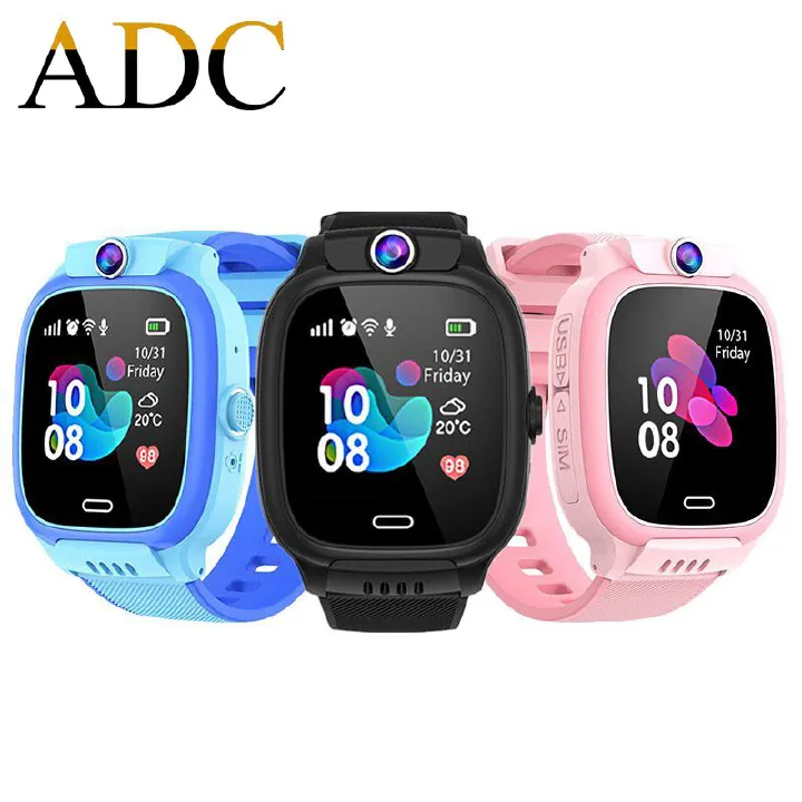 Kids Smartphone Watch 4G Net Voice Chat Precise Positioning 1.44'' Sqaure Touch Smart Watch With Wifi SIM Card Camera 128M Waterproof Smartwatch For Kids Boys Girls Children Students Kids Smart watch