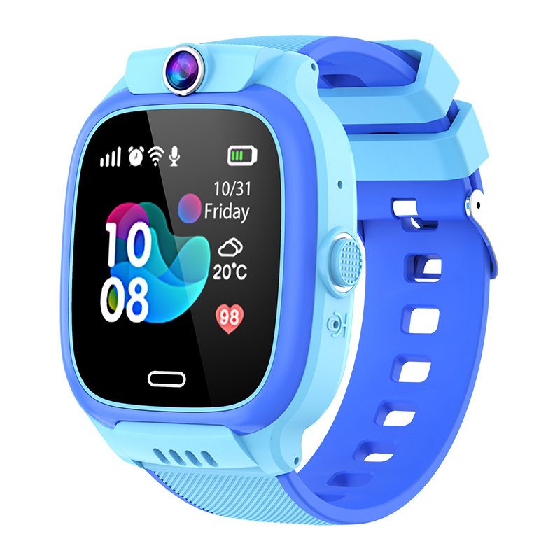 Kids Smartphone Watch 4G Net Voice Chat Precise Positioning 1.44'' Sqaure Touch Smart Watch With Wifi SIM Card Camera 128M Waterproof Smartwatch For Kids Boys Girls Children Students Kids Smart watch