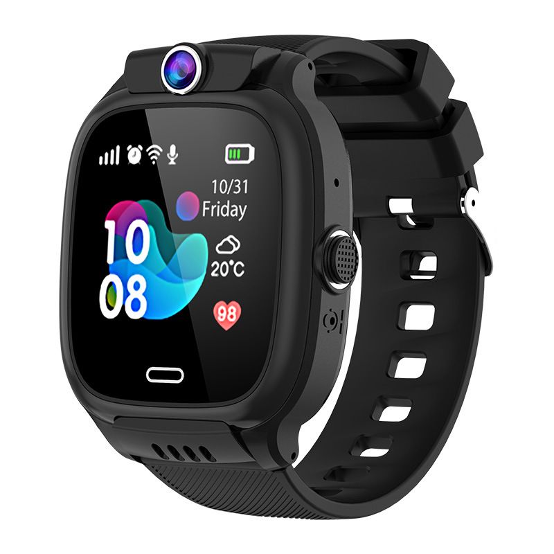 Kids Smartphone Watch 4G Net Voice Chat Precise Positioning 1.44'' Sqaure Touch Smart Watch With Wifi SIM Card Camera 128M Waterproof Smartwatch For Kids Boys Girls Children Students Kids Smart watch