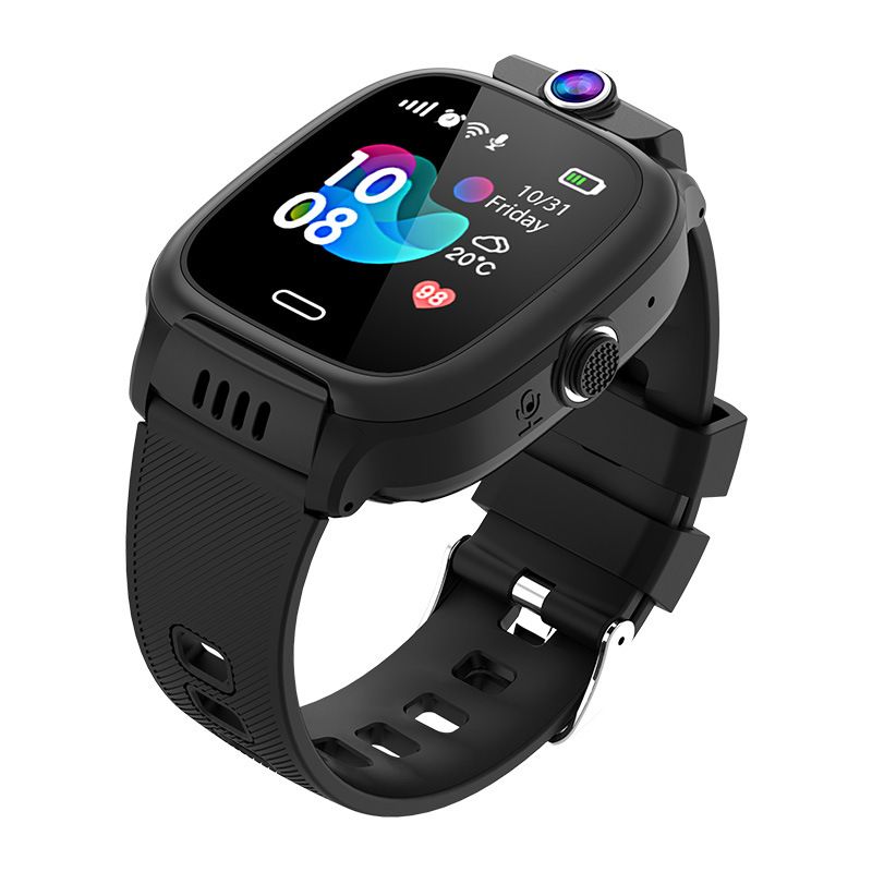 Kids Smartphone Watch 4G Net Voice Chat Precise Positioning 1.44'' Sqaure Touch Smart Watch With Wifi SIM Card Camera 128M Waterproof Smartwatch For Kids Boys Girls Children Students Kids Smart watch