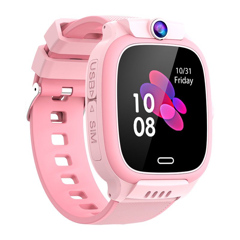 Kids Smartphone Watch 4G Net Voice Chat Precise Positioning 1.44'' Sqaure Touch Smart Watch With Wifi SIM Card Camera 128M Waterproof Smartwatch For Kids Boys Girls Children Students Kids Smart watch