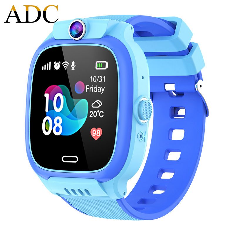 Kids Smartphone Watch 4G Net Voice Chat Precise Positioning 1.44'' Sqaure Touch Smart Watch With Wifi SIM Card Camera 128M Waterproof Smartwatch For Kids Boys Girls Children Students Kids Smart watch