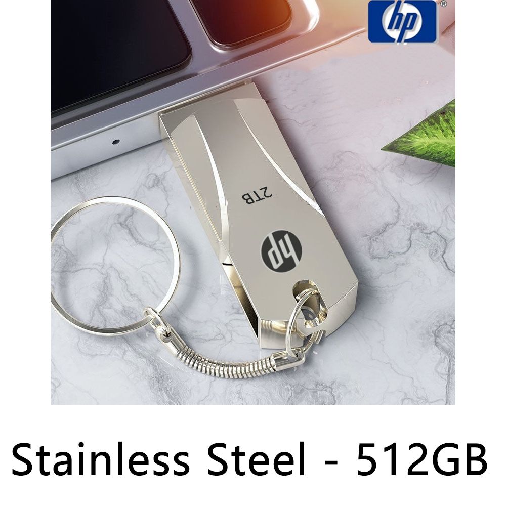 HP USB2.0 32GB 64GB 1TB 2TB Flash Drive Metal Pendrive Waterproof High speed U Disk Flash Drive HP Pen Drive 16GB 8GB USB Pendrive Stick rotatable Storage Disk Memory Drive HP Usb Flash Drives