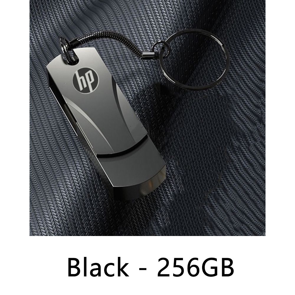 HP USB2.0 32GB 64GB 1TB 2TB Flash Drive Metal Pendrive Waterproof High speed U Disk Flash Drive HP Pen Drive 16GB 8GB USB Pendrive Stick rotatable Storage Disk Memory Drive HP Usb Flash Drives