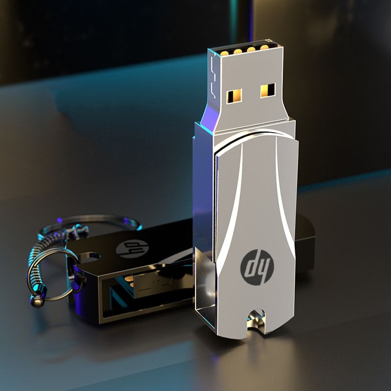 HP USB2.0 32GB 64GB 1TB 2TB Flash Drive Metal Pendrive Waterproof High speed U Disk Flash Drive HP Pen Drive 16GB 8GB USB Pendrive Stick rotatable Storage Disk Memory Drive HP Usb Flash Drives
