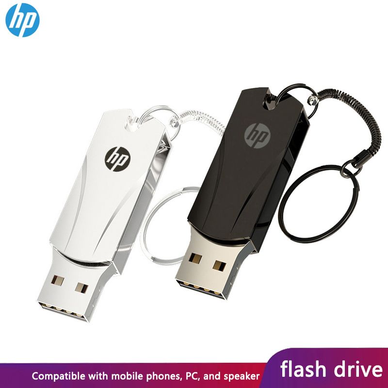 HP USB2.0 32GB 64GB 1TB 2TB Flash Drive Metal Pendrive Waterproof High speed U Disk Flash Drive HP Pen Drive 16GB 8GB USB Pendrive Stick rotatable Storage Disk Memory Drive HP Usb Flash Drives