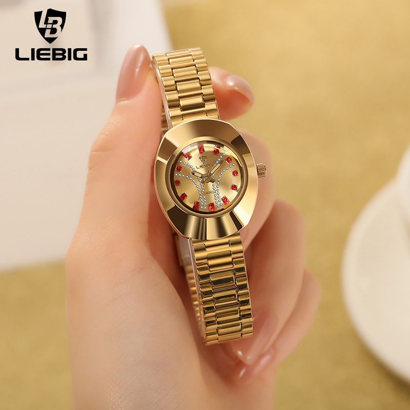 LIEBIG Fashion Couple Watch Quartz Watch Waterproof Stainless Steel Original Watches luxury Men Watch Women Wrist Watch Gold Watch Silver Watch Analog Watch liebig watch for Women Valentine's Day gift