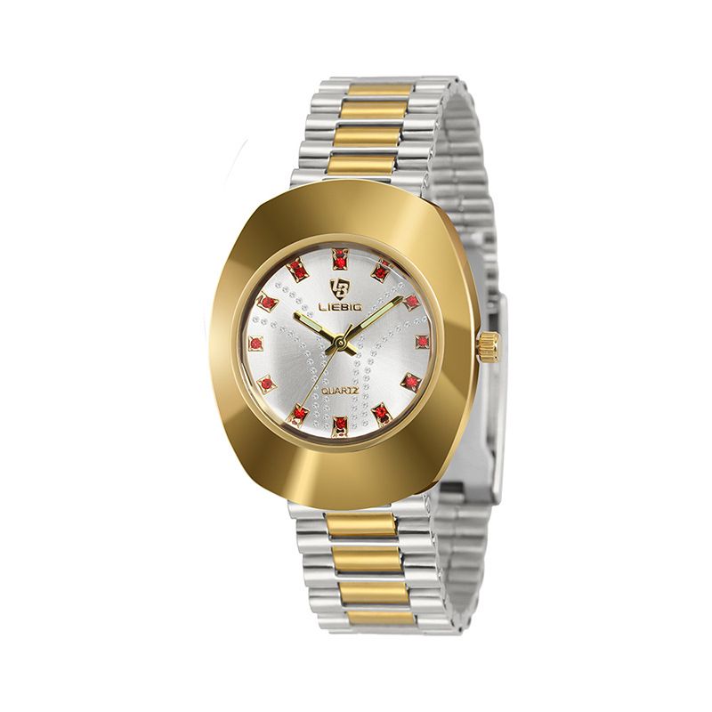 LIEBIG Fashion Couple Watch Quartz Watch Waterproof Stainless Steel Original Watches luxury Men Watch Women Wrist Watch Gold Watch Silver Watch Analog Watch liebig watch for Women Valentine's Day gift