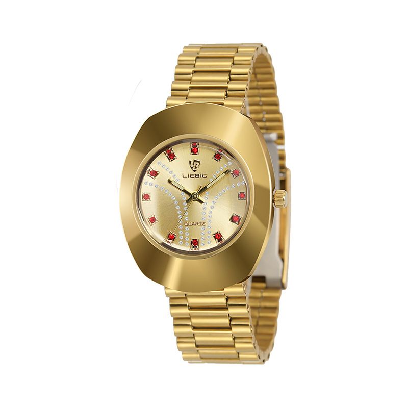 LIEBIG Fashion Couple Watch Quartz Watch Waterproof Stainless Steel Original Watches luxury Men Watch Women Wrist Watch Gold Watch Silver Watch Analog Watch liebig watch for Women Valentine's Day gift