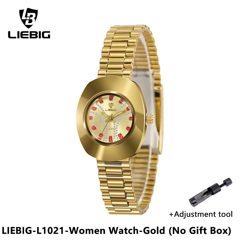 LIEBIG Fashion Couple Watch Quartz Watch Waterproof Stainless Steel Original Watches luxury Men Watch Women Wrist Watch Gold Watch Silver Watch Analog Watch liebig watch for Women Valentine's Day gift