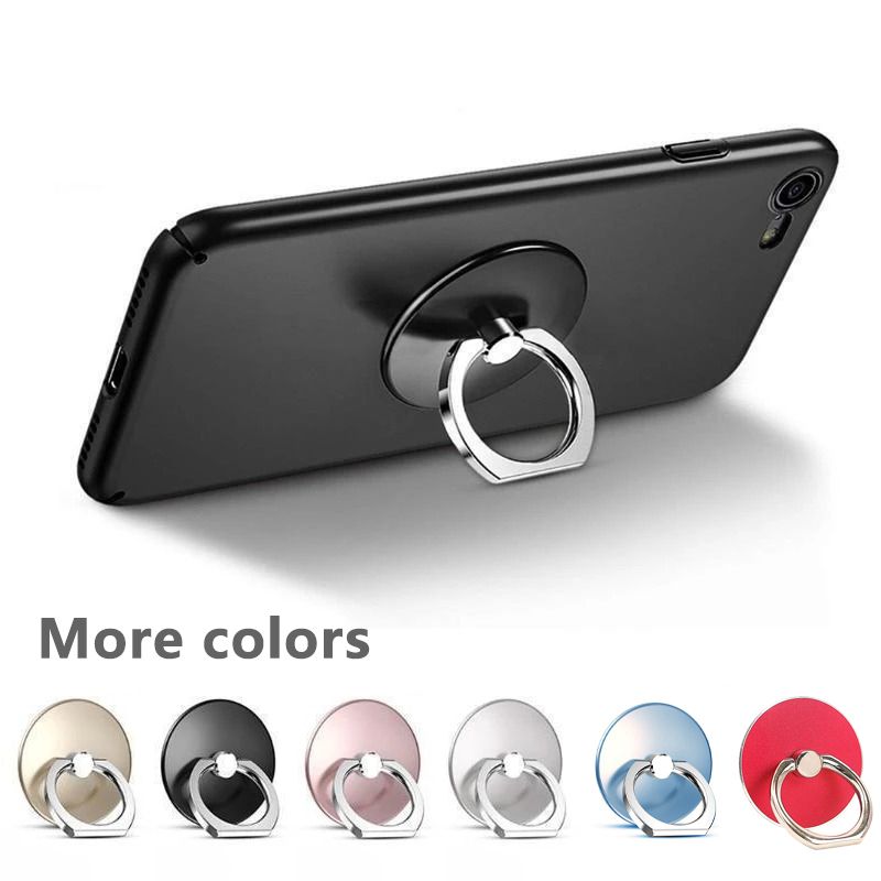 2pcs Solid Color Stainless Steel Reusable Round Finger Ring Mobile Phone Stand Holder Phone Accessories phone grip Holder handle grip phone stand holder phone ring holder finger ring for phone