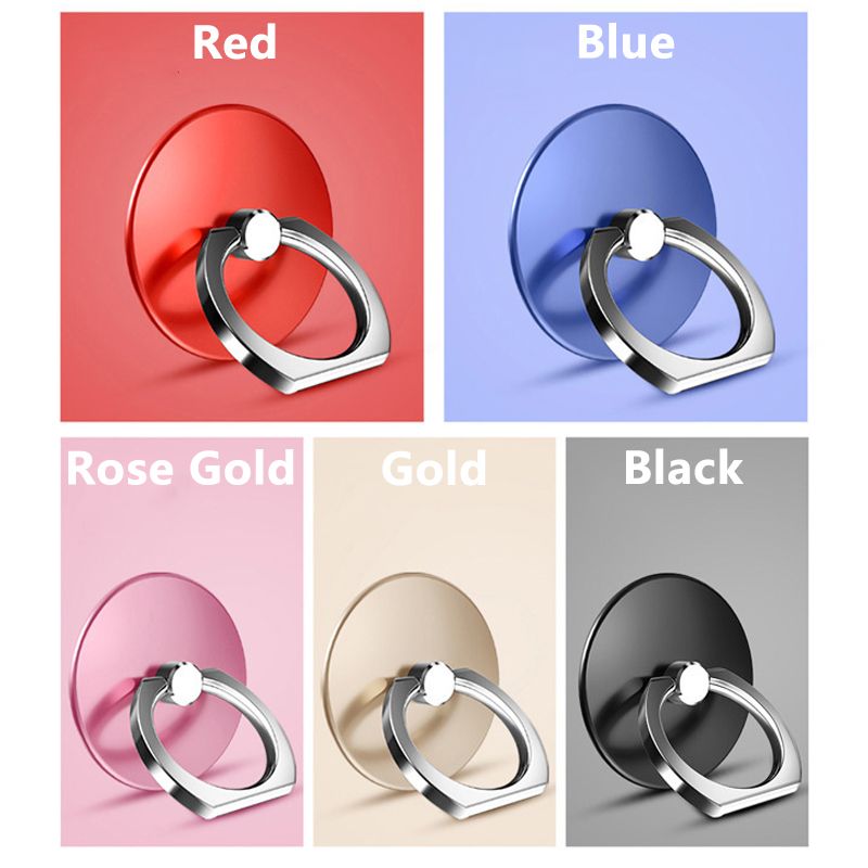 2pcs Solid Color Stainless Steel Reusable Round Finger Ring Mobile Phone Stand Holder Phone Accessories phone grip Holder handle grip phone stand holder phone ring holder finger ring for phone