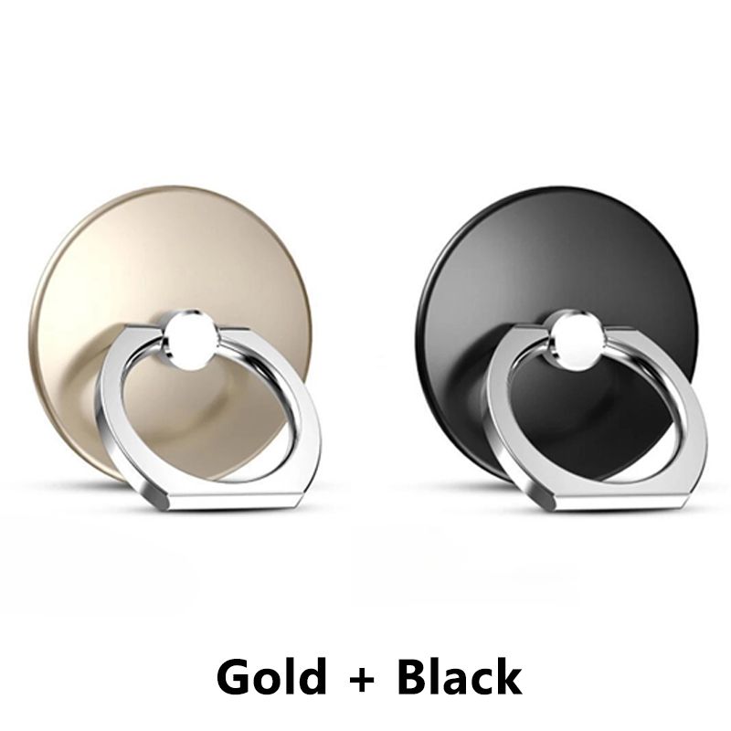 2pcs Solid Color Stainless Steel Reusable Round Finger Ring Mobile Phone Stand Holder Phone Accessories phone grip Holder handle grip phone stand holder phone ring holder finger ring for phone