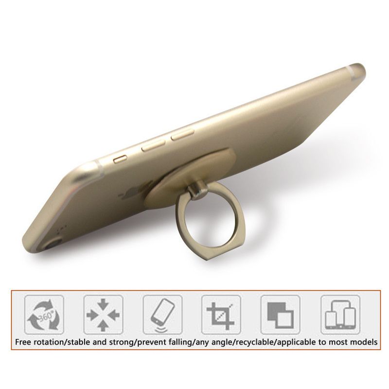 2pcs Solid Color Stainless Steel Reusable Round Finger Ring Mobile Phone Stand Holder Phone Accessories phone grip Holder handle grip phone stand holder phone ring holder finger ring for phone