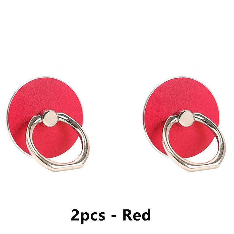 2pcs Solid Color Stainless Steel Reusable Round Finger Ring Mobile Phone Stand Holder Phone Accessories phone grip Holder handle grip phone stand holder phone ring holder finger ring for phone