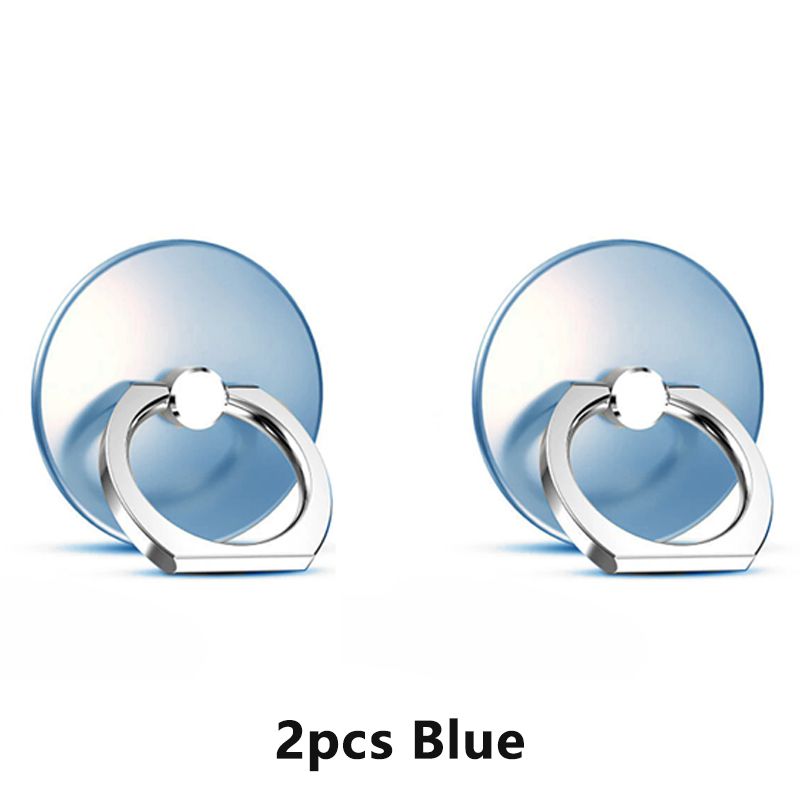2pcs Solid Color Stainless Steel Reusable Round Finger Ring Mobile Phone Stand Holder Phone Accessories phone grip Holder handle grip phone stand holder phone ring holder finger ring for phone