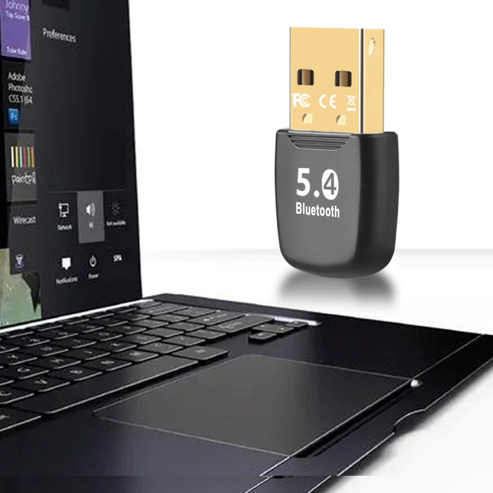 Laptop USB Bluetooth-Compatible 5.4 Adapter Wireless USB Adapter Wireless BT 5.4 Dongle Adapter for PC Bluetooth USB Adapter Wireless USB Adapter Music Audio Receiver Bluetooth Adapter for PC