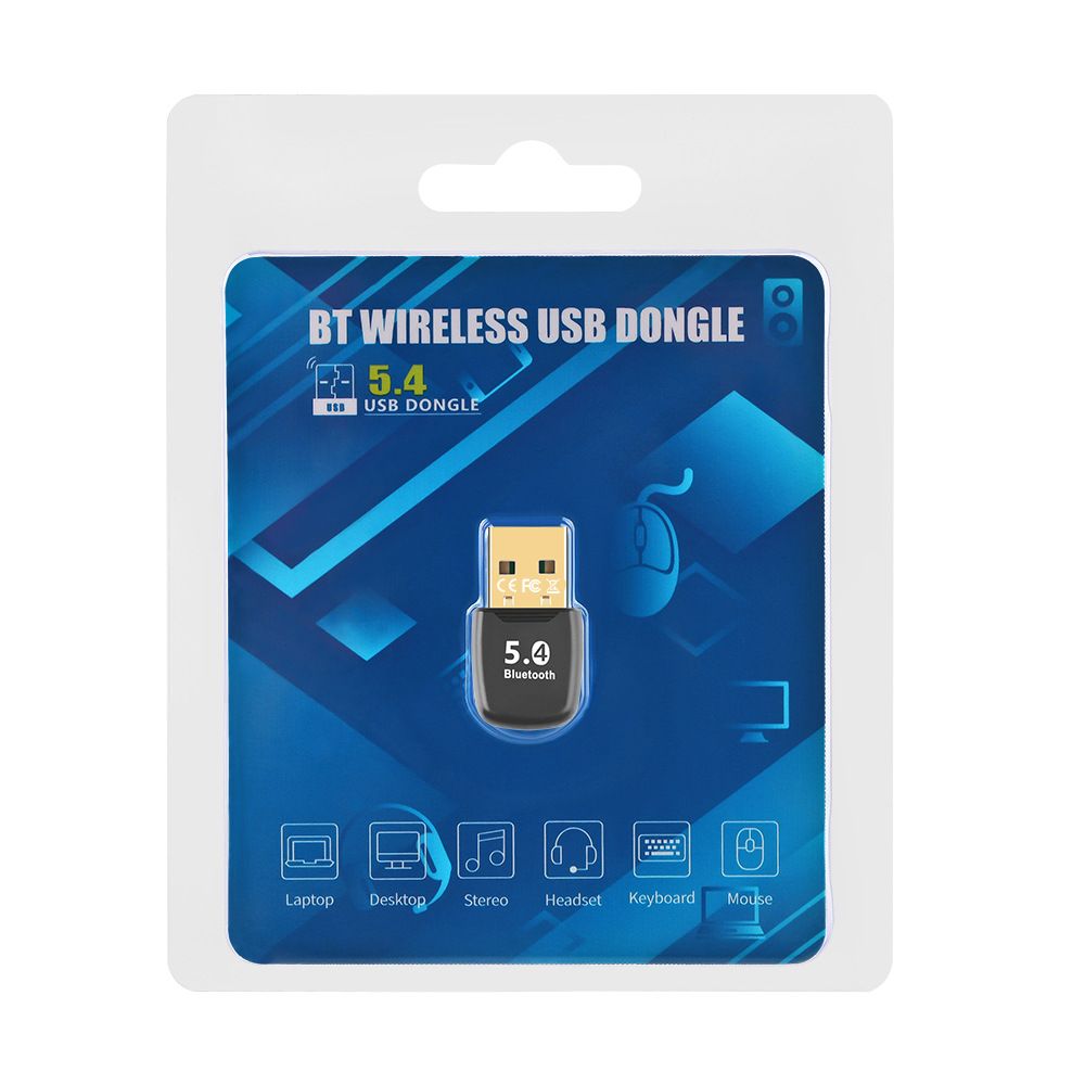 Laptop USB Bluetooth-Compatible 5.4 Adapter Wireless USB Adapter Wireless BT 5.4 Dongle Adapter for PC Bluetooth USB Adapter Wireless USB Adapter Music Audio Receiver Bluetooth Adapter for PC