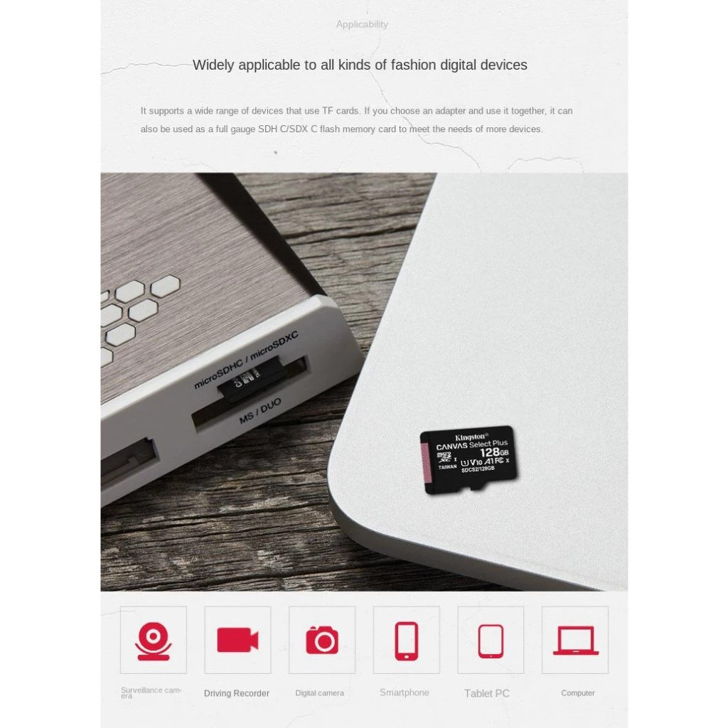 Kingston Canvas Select Plus SD Card 16GB 32GB 128GB 512GB 256GB tf card for camera memory card for cellphone tf card for dashcam tf memory card memory card 64GB memory card for camera sd card for cctv