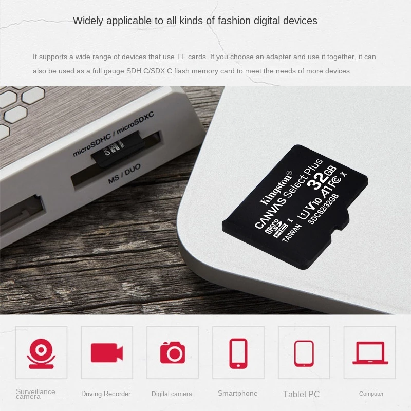 Kingston Canvas Select Plus SD Card 16GB 32GB 128GB 512GB 256GB tf card for camera memory card for cellphone tf card for dashcam tf memory card memory card 64GB memory card for camera sd card for cctv