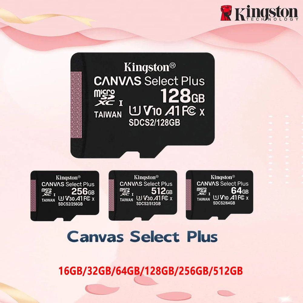 Kingston Canvas Select Plus SD Card 16GB 32GB 128GB 512GB 256GB tf card for camera memory card for cellphone tf card for dashcam tf memory card memory card 64GB memory card for camera sd card for cctv