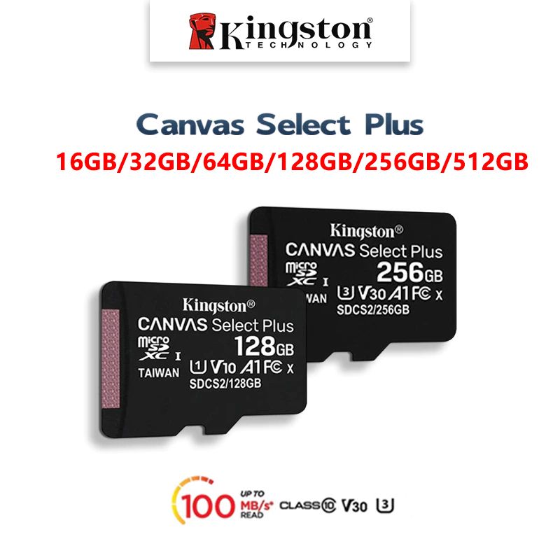 Kingston Canvas Select Plus SD Card 16GB 32GB 128GB 512GB 256GB tf card for camera memory card for cellphone tf card for dashcam tf memory card memory card 64GB memory card for camera sd card for cctv