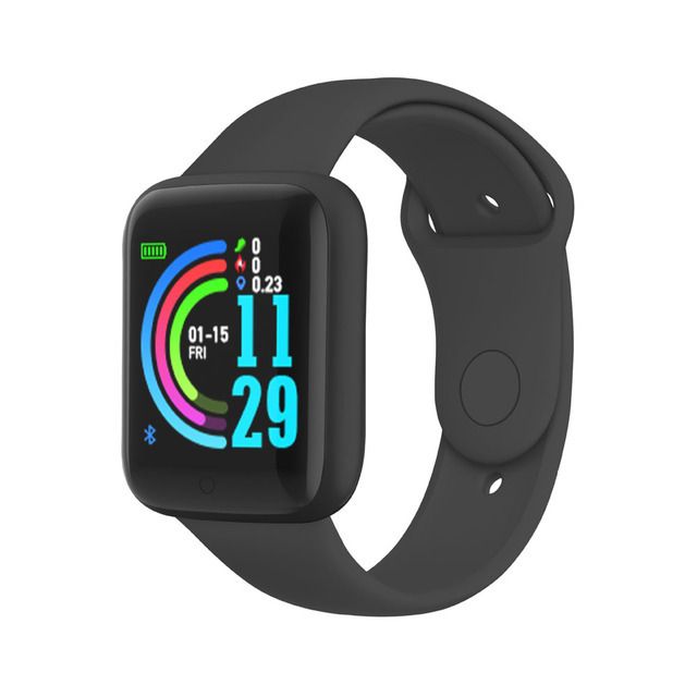 Health Monitor Bluetooth Smart Watch Y68 Men Women Sports Watches Smart Bracelet Fitness Tracker Steps Calories Bluetooth Wristwatch D20 Macaron Waterproof Smart watch For Kids Boys Girls Smartwatch