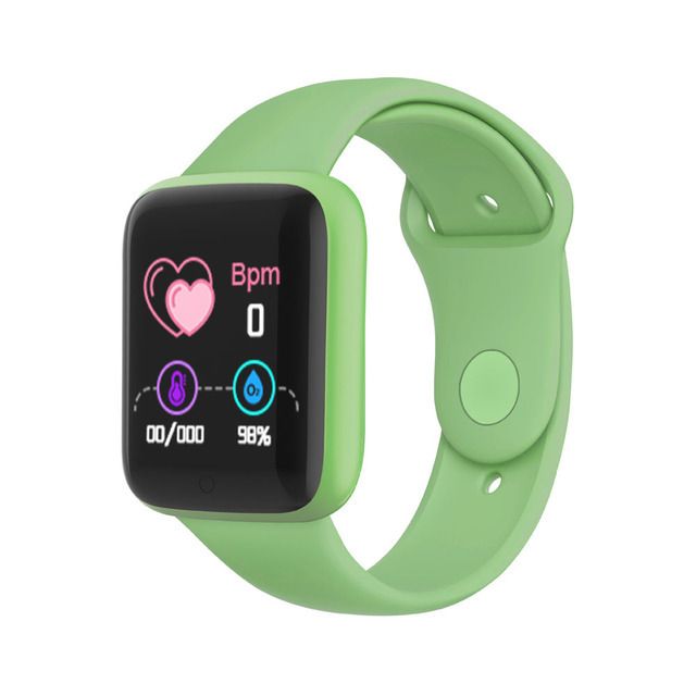 Health Monitor Bluetooth Smart Watch Y68 Men Women Sports Watches Smart Bracelet Fitness Tracker Steps Calories Bluetooth Wristwatch D20 Macaron Waterproof Smart watch For Kids Boys Girls Smartwatch