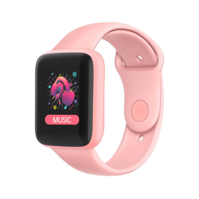 Health Monitor Bluetooth Smart Watch Y68 Men Women Sports Watches Smart Bracelet Fitness Tracker Steps Calories Bluetooth Wristwatch D20 Macaron Waterproof Smart watch For Kids Boys Girls Smartwatch