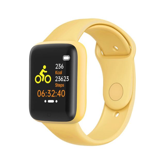 Health Monitor Bluetooth Smart Watch Y68 Men Women Sports Watches Smart Bracelet Fitness Tracker Steps Calories Bluetooth Wristwatch D20 Macaron Waterproof Smart watch For Kids Boys Girls Smartwatch