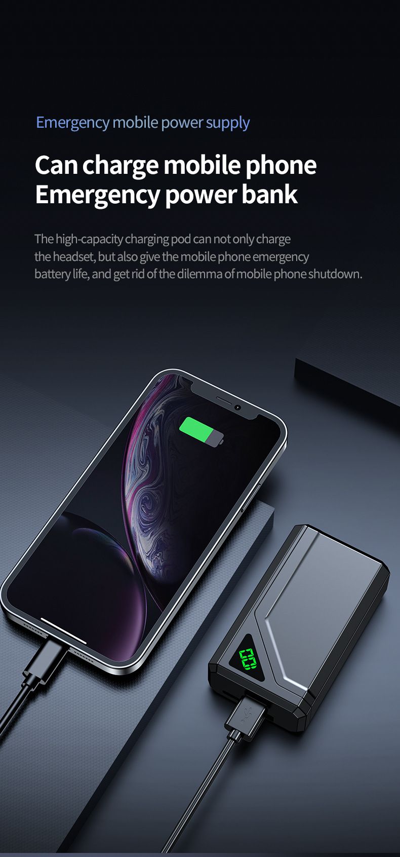 BQ70 wireless Bluetooth headset in-ear power digital display long battery life Bluetooth 5.3 pull-out tweeter slide cover Wireless Earbuds Bluetooth Earphone Bluetooth Headset Earpods For ios Andriod