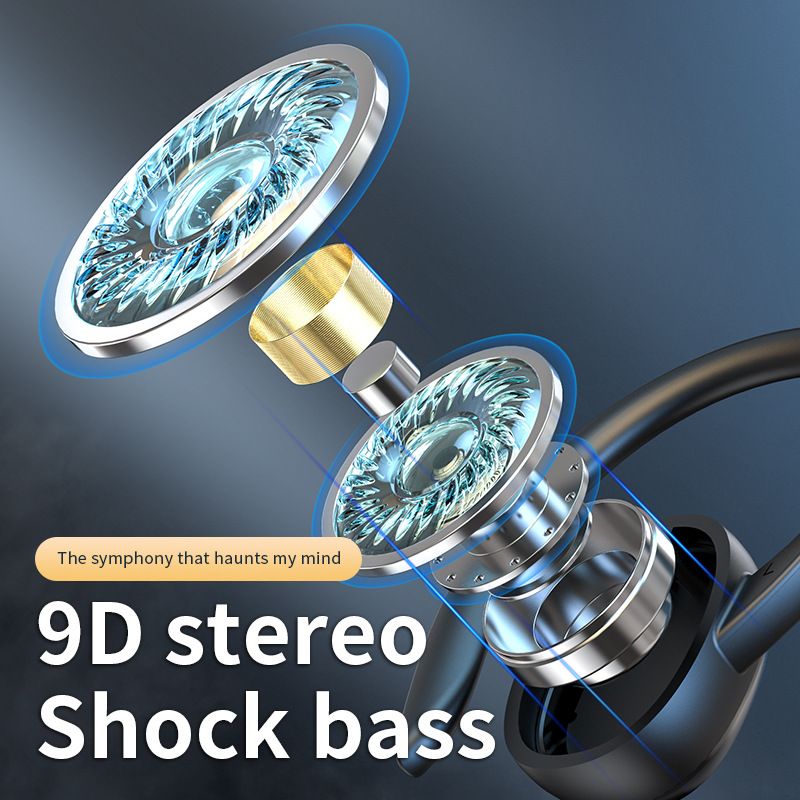 New S260 Bluetooth headset with compartment digital display binaural hanging in-ear sports Earphones with mic hanging ear design Wireless earbuds wireless earphone headphone earpods  gaming ear buds