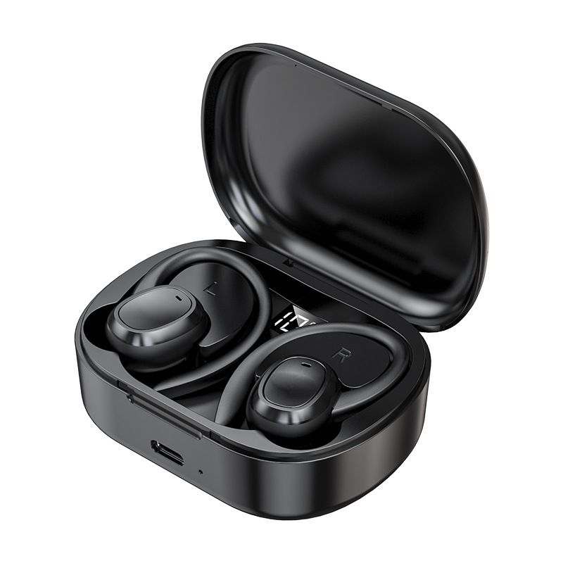 New S260 Bluetooth headset with compartment digital display binaural hanging in-ear sports Earphones with mic hanging ear design Wireless earbuds wireless earphone headphone earpods  gaming ear buds