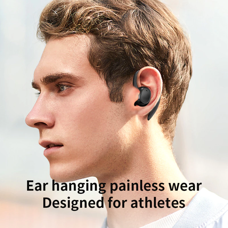 New S260 Bluetooth headset with compartment digital display binaural hanging in-ear sports Earphones with mic hanging ear design Wireless earbuds wireless earphone headphone earpods  gaming ear buds