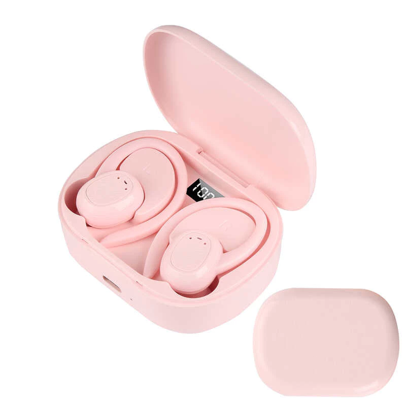 New S260 Bluetooth headset with compartment digital display binaural hanging in-ear sports Earphones with mic hanging ear design Wireless earbuds wireless earphone headphone earpods  gaming ear buds