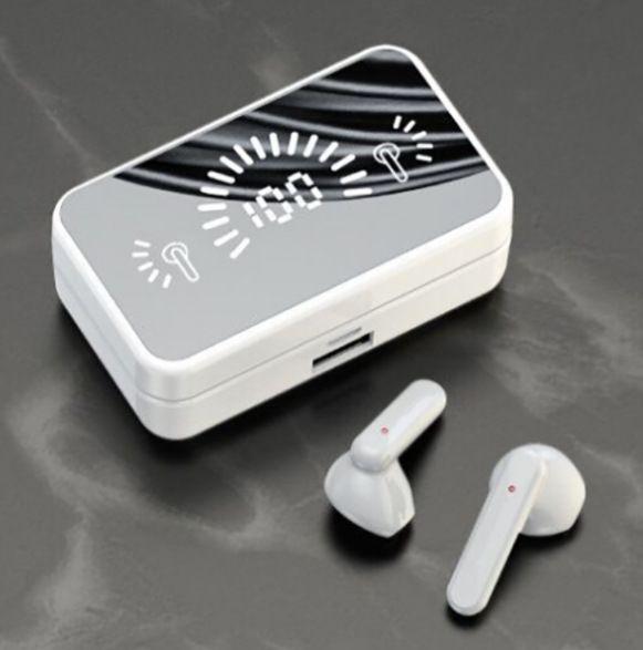 TWS Wireless Earphone Bluetooth Earbuds S20 Bluetooth Earphone Mirror Function Wireless Earphone LED Display Screen Noise Reduction Touch Control Blutooth Headset With Case Earpods For Infinix Itel