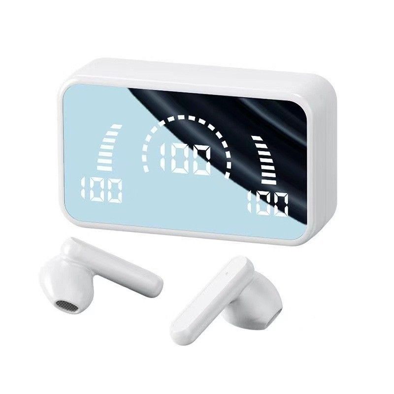 TWS Wireless Earphone Bluetooth Earbuds S20 Bluetooth Earphone Mirror Function Wireless Earphone LED Display Screen Noise Reduction Touch Control Blutooth Headset With Case Earpods For Infinix Itel