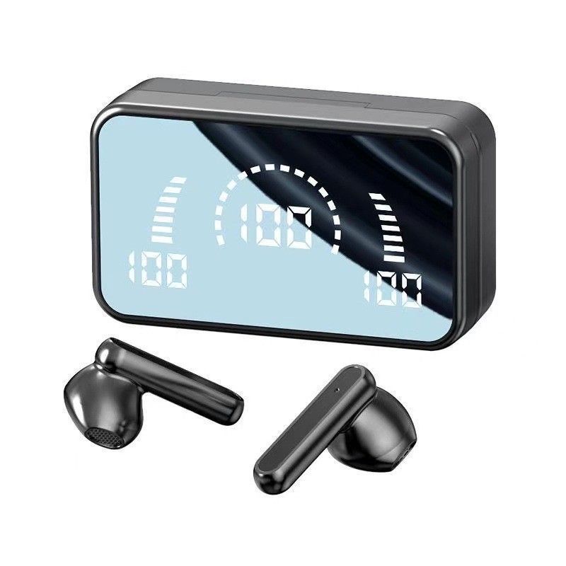 TWS Wireless Earphone Bluetooth Earbuds S20 Bluetooth Earphone Mirror Function Wireless Earphone LED Display Screen Noise Reduction Touch Control Blutooth Headset With Case Earpods For Infinix Itel