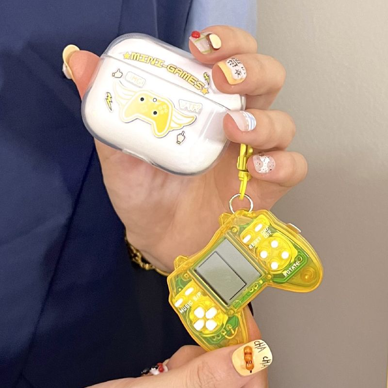 TWS-03 Sanrio Cute Bluetooth Wireless Earphone with TETRIS gaming comsole Toy Kids Birthday Gift set Tetris console HiFi Sound Airpods Pro2 Noise Reduction Earpods Kids Gift Set Bluetooth Headset buds