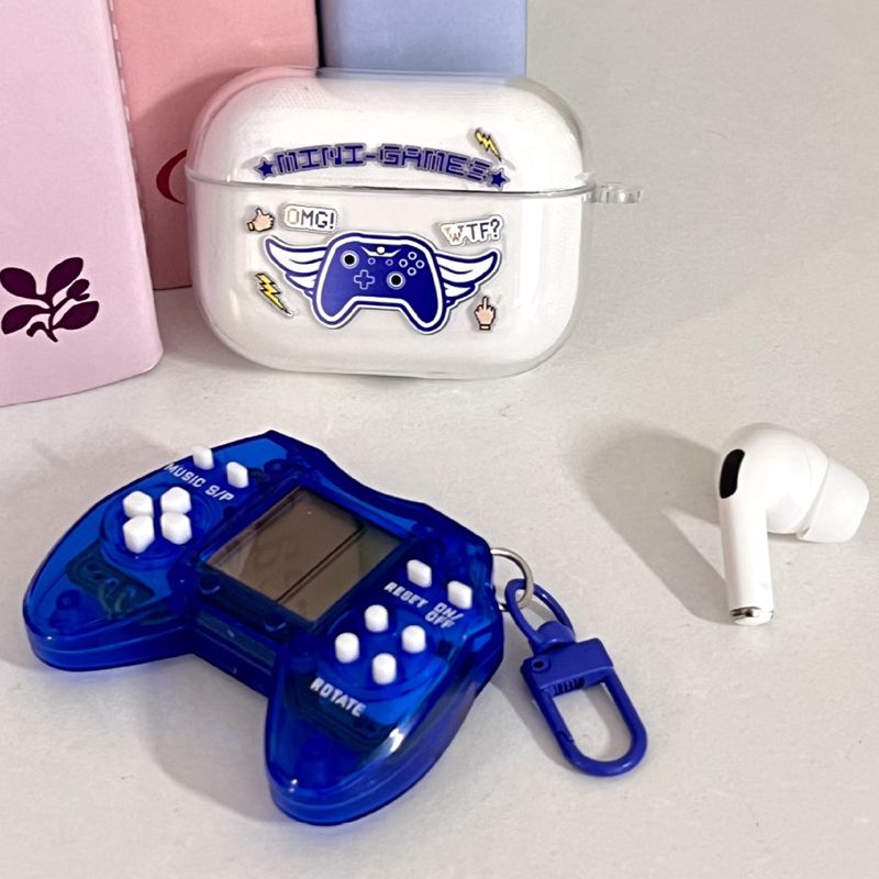 TWS-03 Sanrio Cute Bluetooth Wireless Earphone with TETRIS gaming comsole Toy Kids Birthday Gift set Tetris console HiFi Sound Airpods Pro2 Noise Reduction Earpods Kids Gift Set Bluetooth Headset buds