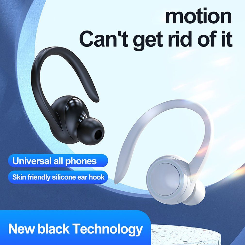 T10 Bluetooth Bone Earphones Wireless Conduction Single Ear Hook Business Sports Gaming Headset for iPhone Andorid Earbuds Bluetooth earphone Wireless Earbuds Gaming Earbuds Earpods Apple Android
