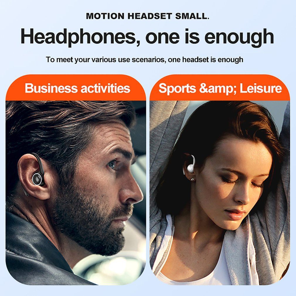 T10 Bluetooth Bone Earphones Wireless Conduction Single Ear Hook Business Sports Gaming Headset for iPhone Andorid Earbuds Bluetooth earphone Wireless Earbuds Gaming Earbuds Earpods Apple Android