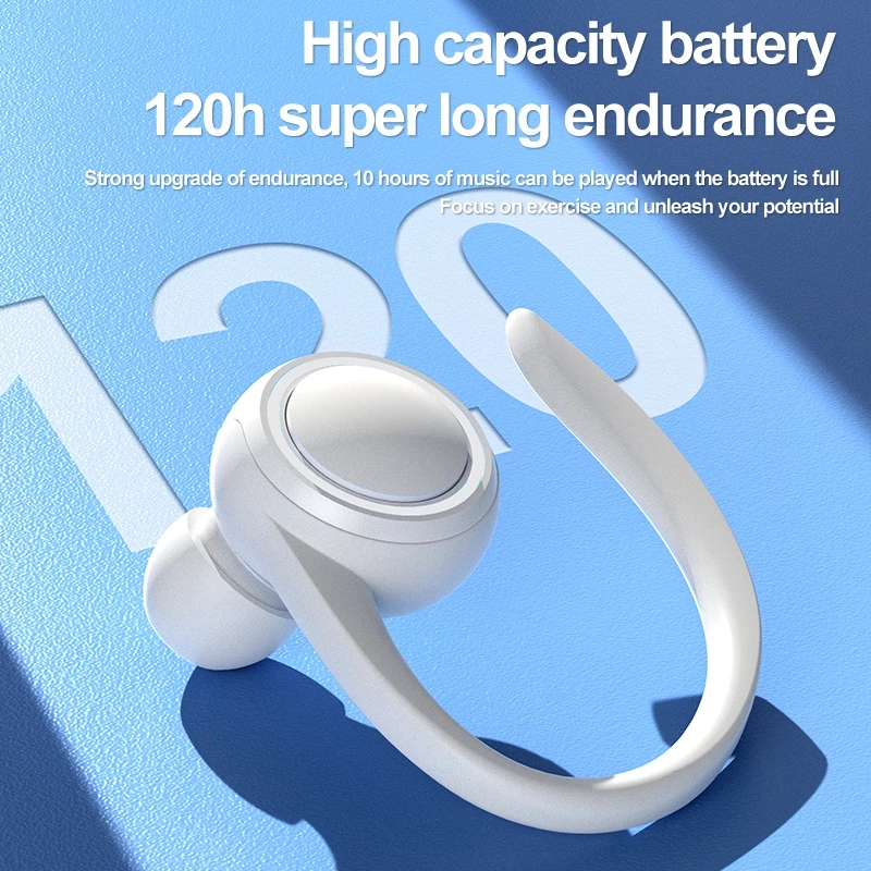 T10 Bluetooth Bone Earphones Wireless Conduction Single Ear Hook Business Sports Gaming Headset for iPhone Andorid Earbuds Bluetooth earphone Wireless Earbuds Gaming Earbuds Earpods Apple Android