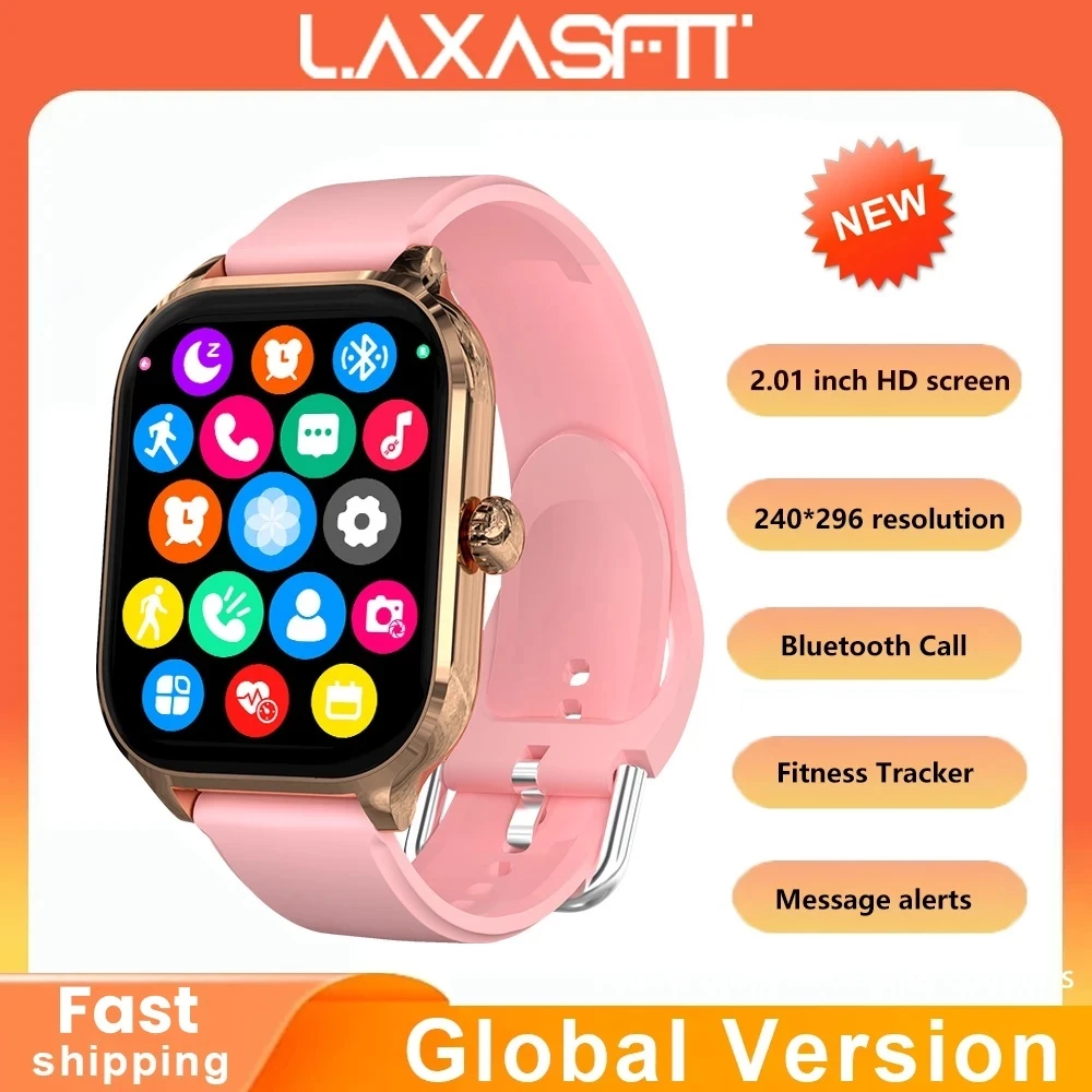 Fashion Women Smart Watch Heart Rate Monitor Sports Fitness Watch Waterproof Voice Call Bluetooth Smart Watch for Android IOS Men Smart watch Women Wrist Watch Waterproof Sports Watch Kids watch