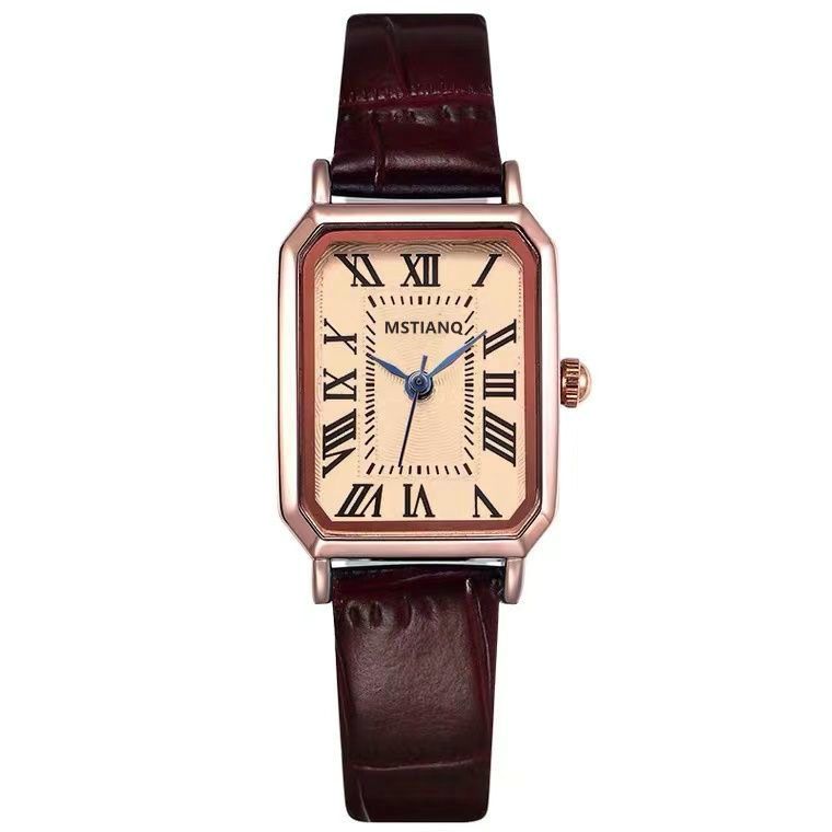 Women Watch Fashion Light Luxury Retro Quartz Watch For Women Square Temperament Waterproof Student Women's Watch Stainless Steel Watch Gold Watch Silver Watch Small Watch Analog Watch Square Watch
