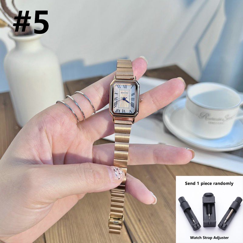 Women Watch Fashion Light Luxury Retro Quartz Watch For Women Square Temperament Waterproof Student Women's Watch Stainless Steel Watch Gold Watch Silver Watch Small Watch Analog Watch Square Watch