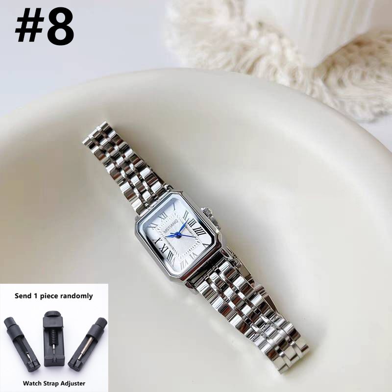 Women Watch Fashion Light Luxury Retro Quartz Watch For Women Square Temperament Waterproof Student Women's Watch Stainless Steel Watch Gold Watch Silver Watch Small Watch Analog Watch Square Watch