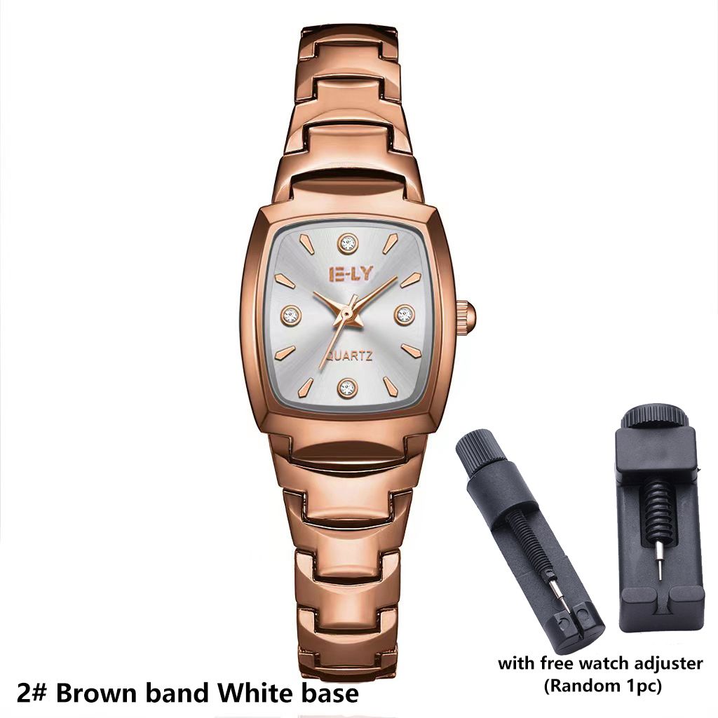 Fashion Lady Watch Steel Band Girl Quartz Watch Analog Watch Wrist Watch For Women Birthday Gift Women's Watch Luxury Ladies Watch wristwatch Women bracelet with Watch Adjuster Silver Watch Gold Watch