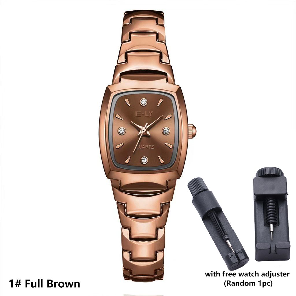 Fashion Lady Watch Steel Band Girl Quartz Watch Analog Watch Wrist Watch For Women Birthday Gift Women's Watch Luxury Ladies Watch wristwatch Women bracelet with Watch Adjuster Silver Watch Gold Watch